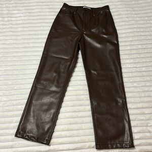 Abercrombie Brown Leather Pants